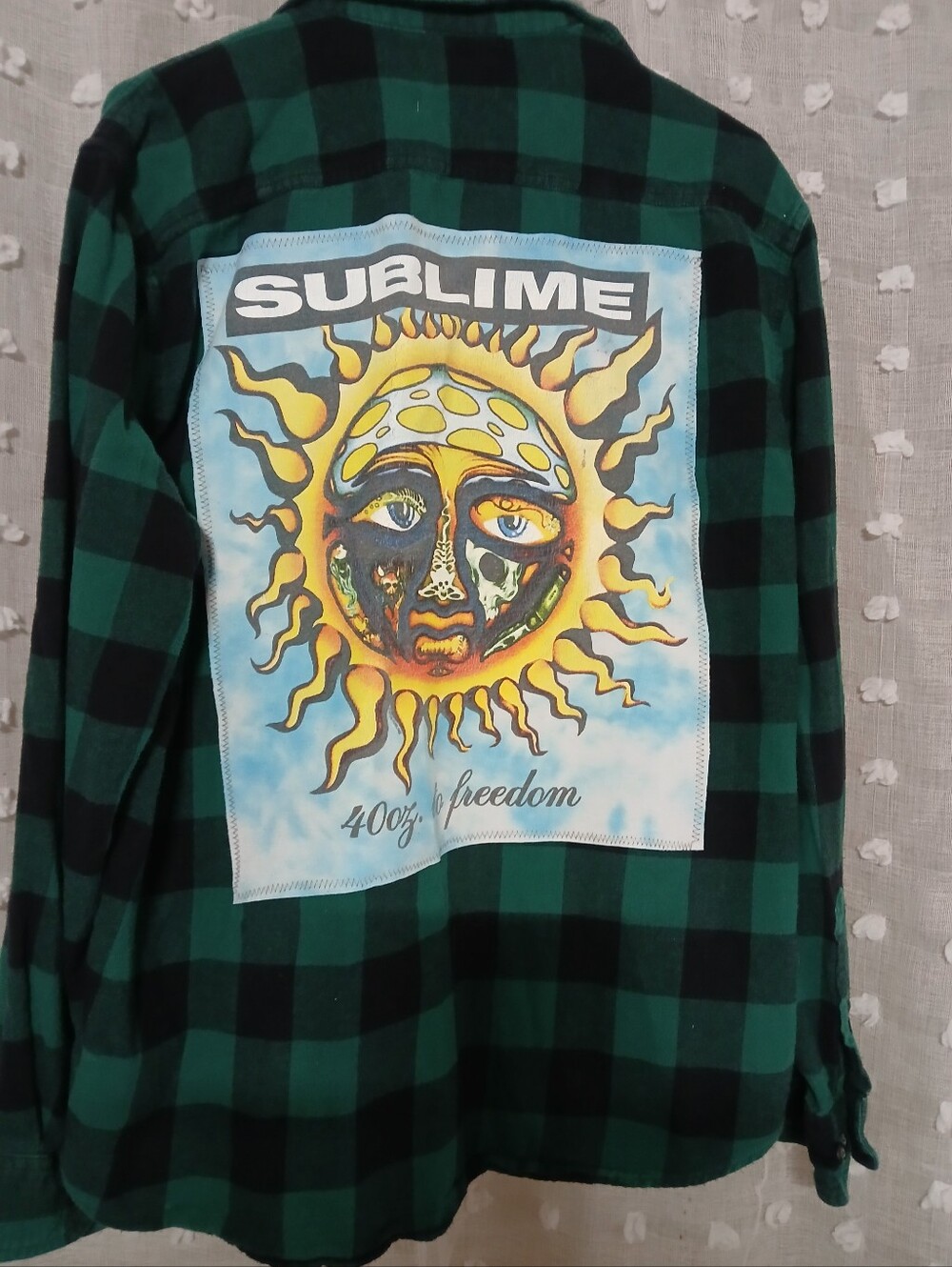 SUBLIME UOCYCLED GRAPHIC BAND FLANNEL SZ XL